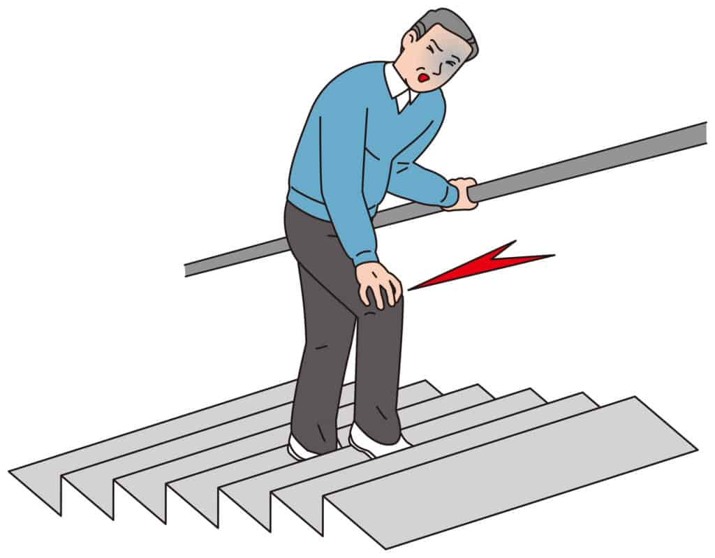 knee pain when climbing stairs 